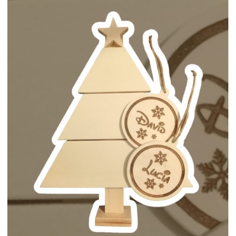 Pack Árbol Navidad + 2 Bolas Navidad